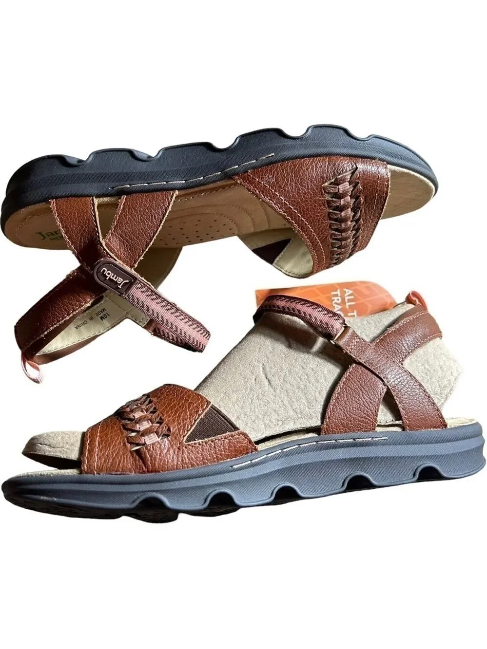 Jambu Brown Monaco Leather Sandal - Women